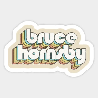 vintage color Bruce Hornsby Sticker